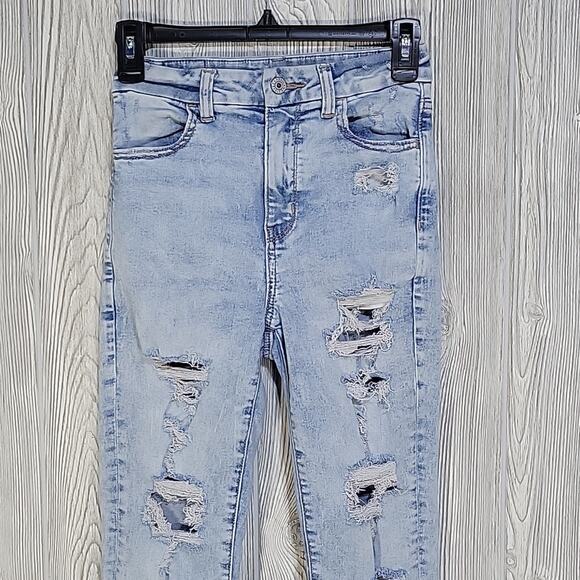 American Eagle Next Level Stretch Curvy Super Hi-Rise Jeggings Jeans Womens 2S - Picture 2 of 13